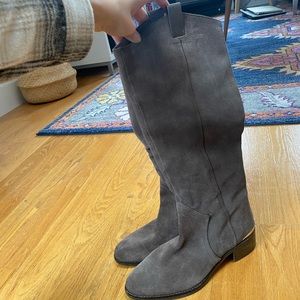 Louise et Cie Suede Gray Tall Boots